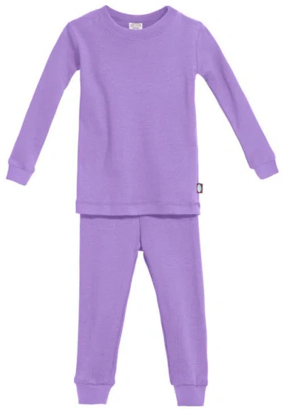 City Threads Usa-made Kids'  Boys And Girls Soft Organic Cotton Pajama Set In Purple