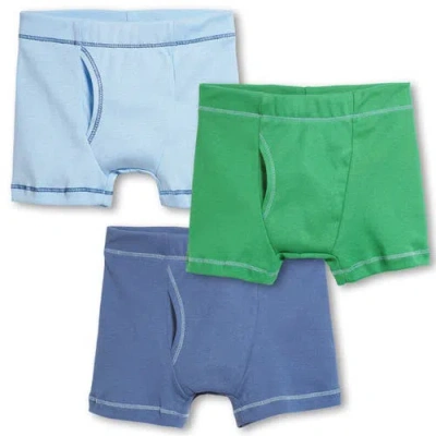 City Threads Usa-made Babies'  Boys Soft Cotton Boxer Briefs 3-pack In Multi
