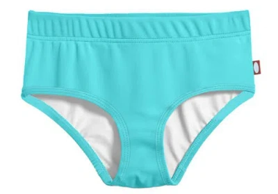 City Threads Usa-made Kids'  Extra-coverage Lined Upf 50+ Swim Briefs In Blue