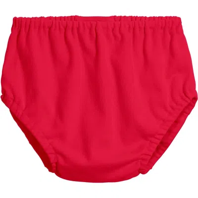 City Threads Usa-made Kids'  Girls And Boys Soft Cotton Diaper Cover In Red