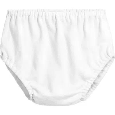 City Threads Usa-made Kids'  Girls And Boys Soft Organic Cotton Diaper Cover In White