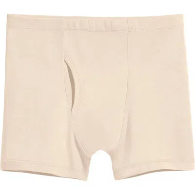 City Threads Usa-made Organic Soft Cotton Boxer Briefs In Neutral