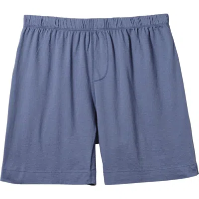 City Threads Usa-made Soft Cotton Jersey Boxer In Blue