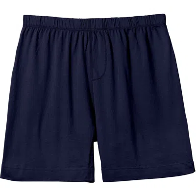 City Threads Usa-made Soft Cotton Jersey Boxer In Blue