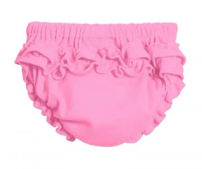City Threads Usa-made Babies'  Soft Cotton Ruffle Diaper Cover In Pink