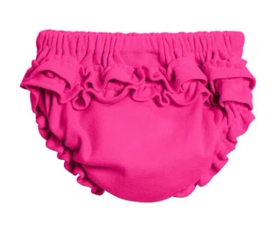 City Threads Usa-made Babies'  Soft Cotton Ruffle Diaper Cover In Pink