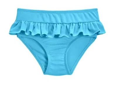 City Threads Usa-made Babies'  Upf 50+ Ruffle Swim Briefs In Blue