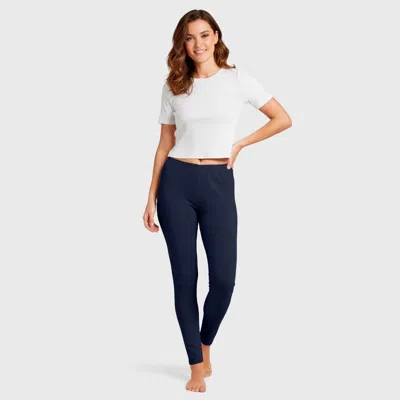 City Threads Usa-made 100% Organic Cotton Leggings In Blue