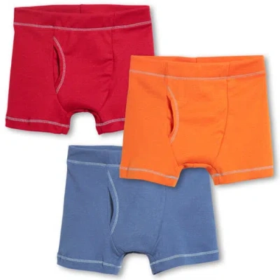 City Threads Usa-made Baby Boys Soft 100% Cotton Boxer Briefs 3-pack In Multi