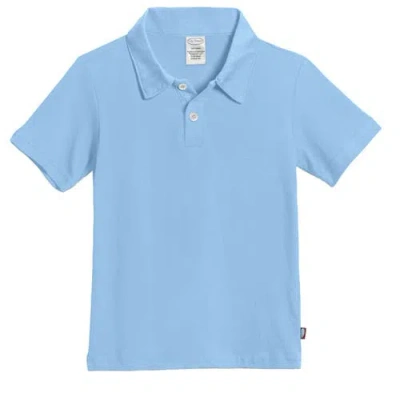 City Threads Usa-made Baby Boys Soft Cotton Jersey 2-button Short Sleeve Polo Shirt