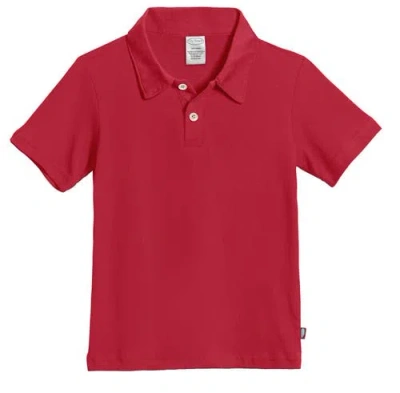 City Threads Usa-made Baby Boys Soft Cotton Jersey 2-button Short Sleeve Polo Shirt