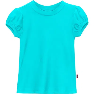City Threads Usa-made Baby Girls Upf 50+ Puff Sleeve Rashguard In Blue