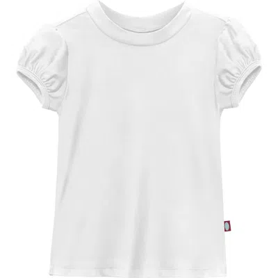 City Threads Usa-made Baby Girls Upf 50+ Puff Sleeve Rashguard In White