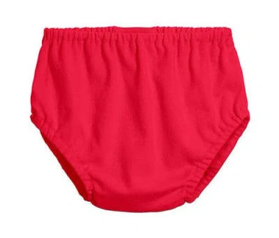 City Threads Usa-made Baby Unisex 100% Soft Organic Cotton Diaper Cover In Red