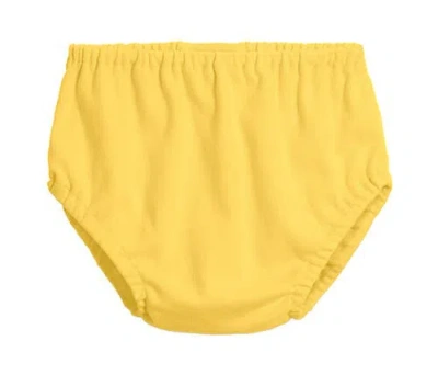 City Threads Usa-made Baby Unisex 100% Soft Organic Cotton Diaper Cover In Yellow