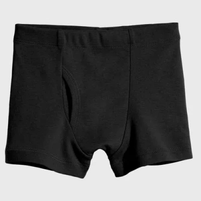 City Threads Usa-made Boys Super-soft Organic 100% Cotton Boxer Briefs 3pk In Black