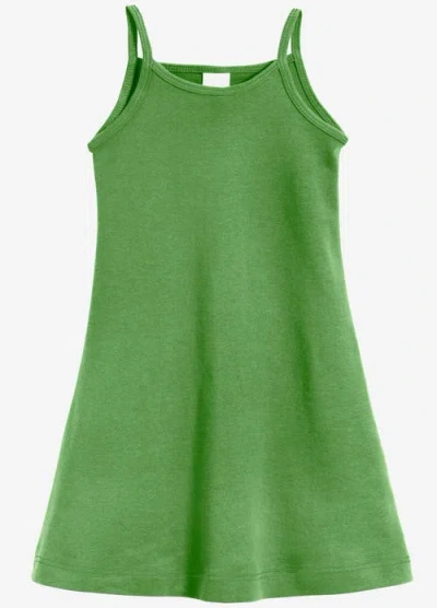 City Threads Usa-made Kids'  Girls Soft 100% Camisole Dress In Green