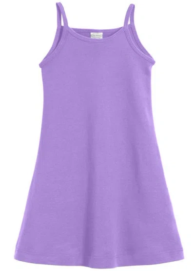 City Threads Usa-made Kids'  Girls Soft 100% Camisole Dress In Purple