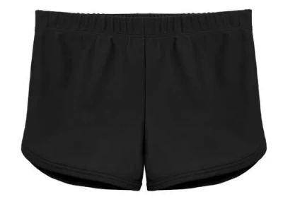City Threads Usa-made Kids'  Girls Soft Stretch Upf 50+ Swim Short In Black