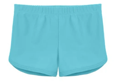 City Threads Usa-made Kids'  Girls Soft Stretch Upf 50+ Swim Short In Blue