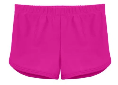City Threads Usa-made Kids'  Girls Soft Stretch Upf 50+ Swim Short In Pink