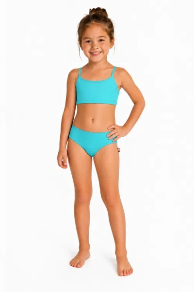 City Threads Usa-made Kids'  Girls Upf 50+ Bikini 2-piece Swimsuit Set In Blue