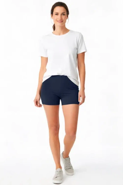 City Threads Usa-made Soft 100% Cotton Boy Style Bike Short In Blue