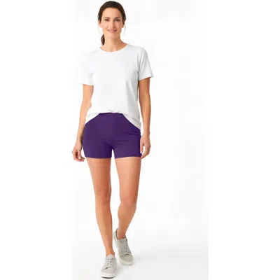 City Threads Usa-made Soft 100% Cotton Boy Style Bike Short In Purple