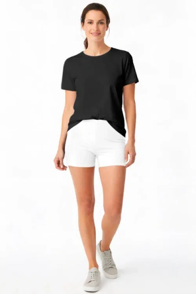 City Threads Usa-made Soft 100% Cotton Boy Style Bike Short In White