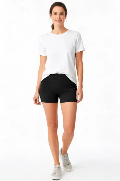 City Threads Usa-made Soft 100% Cotton Boy Style Bike Short In White