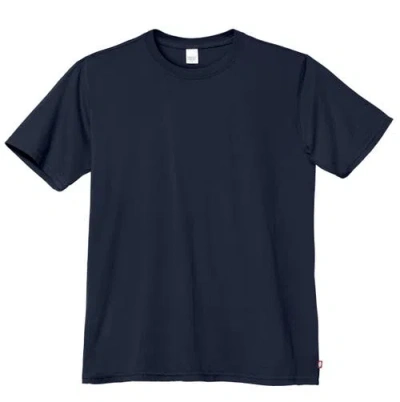 City Threads Usa-made Soft 100% Organic Cotton Short Sleeve Crew Tee In Blue