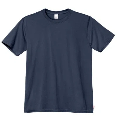 City Threads Usa-made Soft 100% Organic Cotton Short Sleeve Crew Tee In Blue