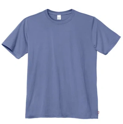 City Threads Usa-made Soft 100% Organic Cotton Short Sleeve Crew Tee In Blue