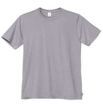 City Threads Usa-made Soft 100% Organic Cotton Short Sleeve Crew Tee In Gray