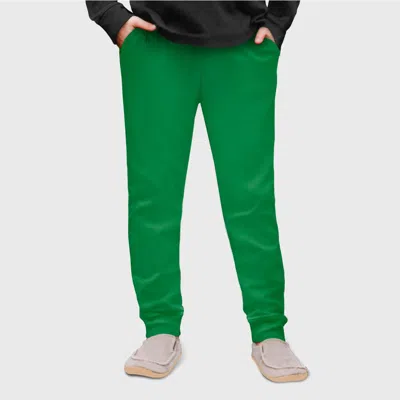 City Threads Usa-made Unisex Soft 100% Cotton Warm And Cozy Fleece Pocket Jogger In Green