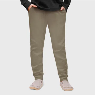 City Threads Usa-made Unisex Soft 100% Cotton Warm And Cozy Fleece Pocket Jogger In Brown