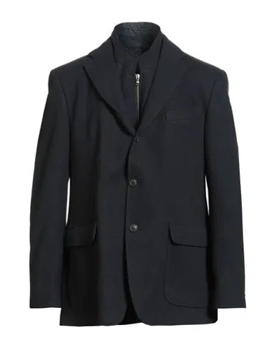 City Time Man Blazer Midnight Blue Size 46 Virgin Wool, Polyester, Polyamide, Cashmere