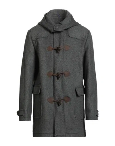 City Time Man Coat Charcoal Size 44 Wool, Polyamide, Polyester In Gray