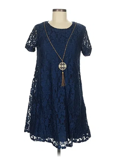 Pre-owned City Triangles Casual Dress In Blue