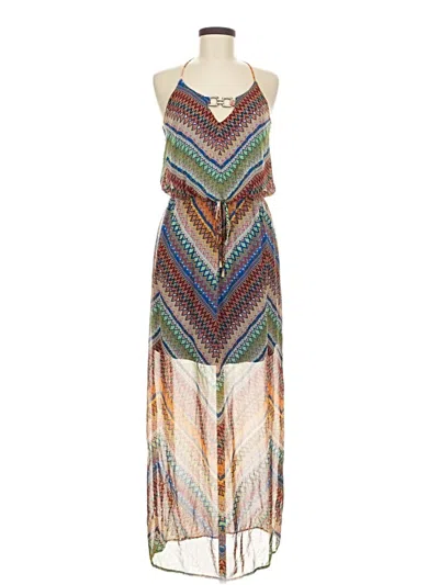 Pre-owned City Triangles Casual Dress In Brown