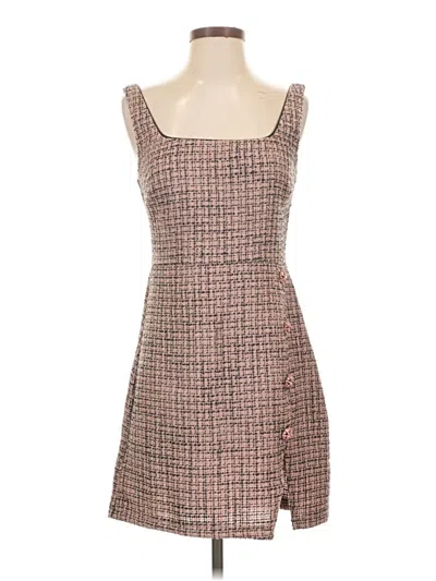 City Triangles Casual Dress In Brown