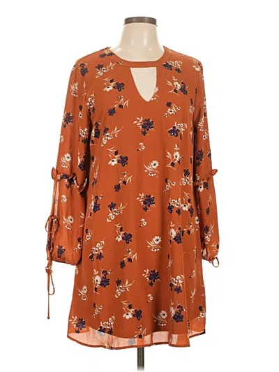 Pre-owned City Triangles Casual Dress In Orange