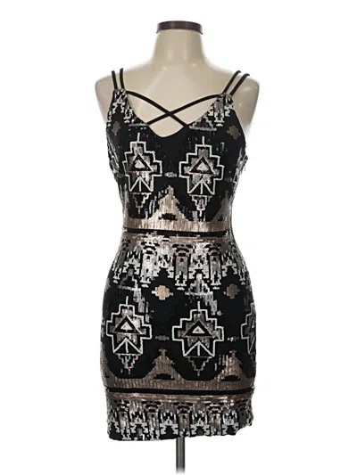Pre-owned City Triangles Cocktail Dress In Black