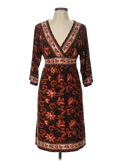Pre-owned City Triangles Cocktail Dress In Brown