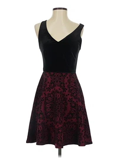 Pre-owned City Triangles Cocktail Dress In Burgundy