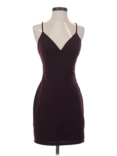 Pre-owned City Triangles Cocktail Dress In Burgundy