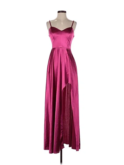 Pre-owned City Triangles Cocktail Dress In Burgundy