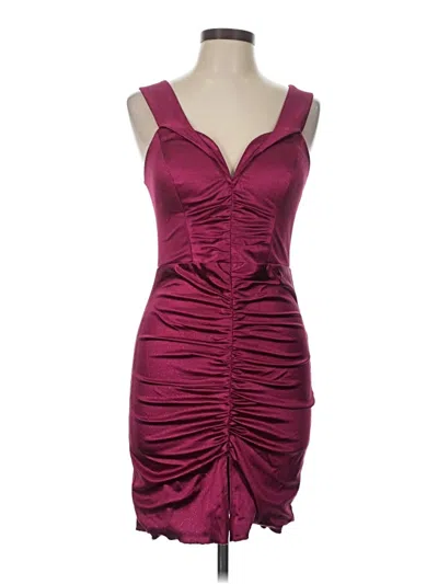 Pre-owned City Triangles Cocktail Dress In Burgundy