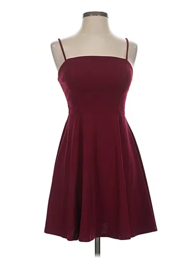 Pre-owned City Triangles Cocktail Dress In Burgundy