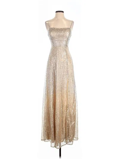 Pre-owned City Triangles Cocktail Dress In Gold